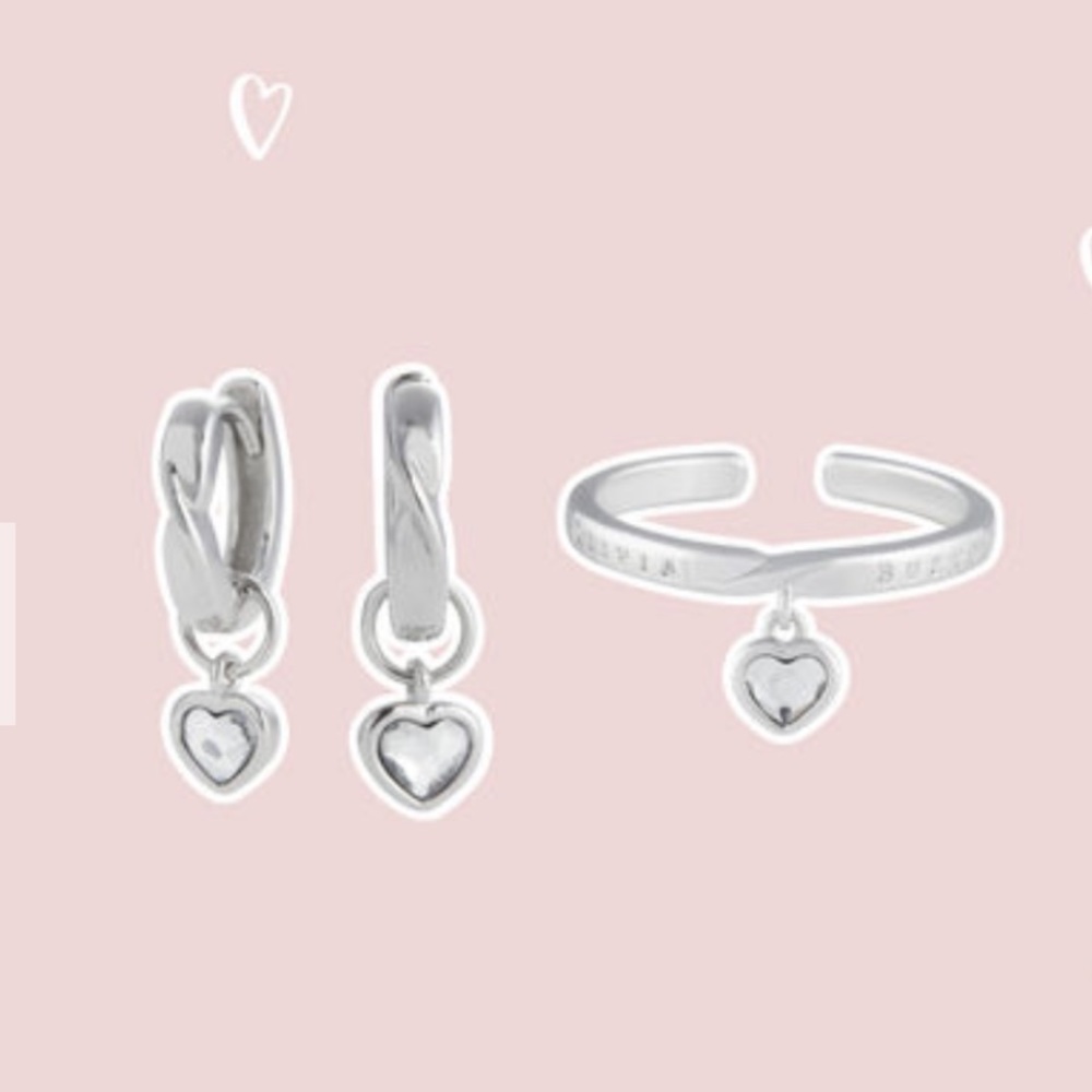 Olivia Burton/Swarovski Genuine Silver & Crystal Set